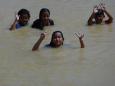 Kids in the water
