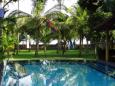 Our pool with a beach view