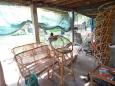 The furniture is waiting fot collection  2 two-seaters