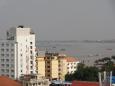 The Tonle Sap flows into the Mekong river
