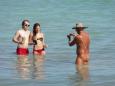 A couple in the sea