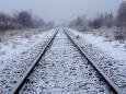 Snow on rails
