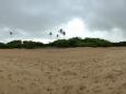 Such a beach in rain