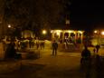 Weekend fiesta on the square in front of the hostel