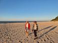 Evening walk on the sand
