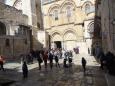 The courtyard of the Holy Sepulchre