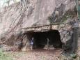 One of four caves in the hill
