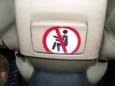 What you mustn't do in a taxi?