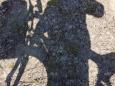The rider's shadow