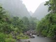 Along the Navua river canyon