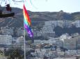 Thye flag over The Castro
