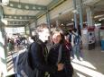 Welcome hug with Agata