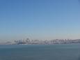 San Francisco z punktu widokowego za mostem