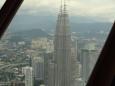 Widok na wieże Petronas